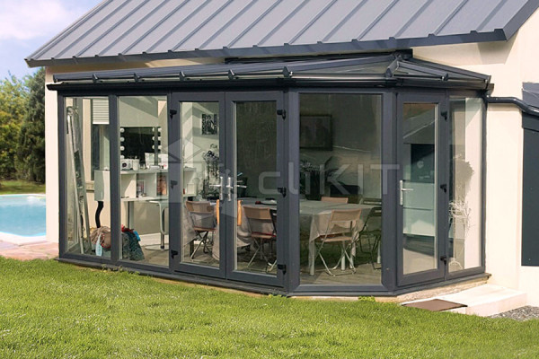 Photo n°2 of the GREENWICH V3 Conservatory Full Solid Base