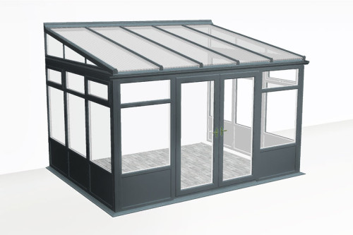 Photo n°1 of the MANCHESTER V3 Conservatory with Solid Base