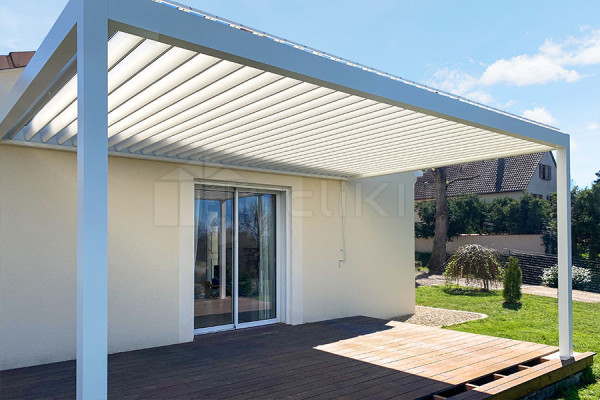 Photo #3 of the SUNLITE Wall-Mounted Bioclimatic Pergola