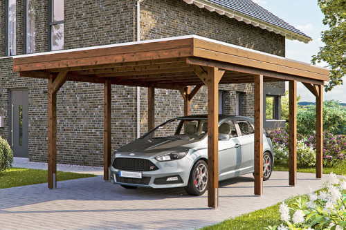 Photo n°1 of the FRIESLAND Self-Supporting Wood Carport