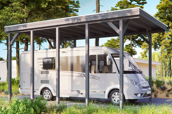 Photo n°3 of the FRIESLAND CARAVAN Self-Supporting Wood Carport