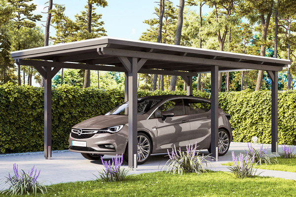 Photo n°3 of the EMSLAND Self-Supporting Wood Carport