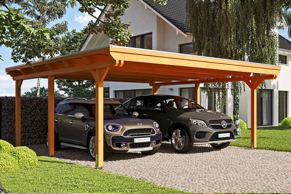 Photo n°2 of the EMSLAND XL Self-Supporting Wood Carport