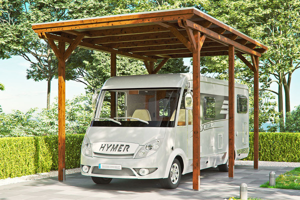 Photo #1 of the EMSLAND CARAVAN Freestanding Wooden Carport