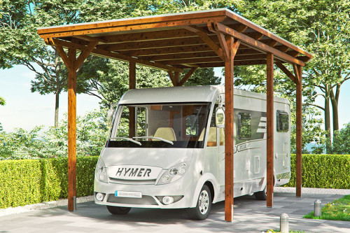 Photo #1 of the EMSLAND CARAVAN Freestanding Wooden Carport