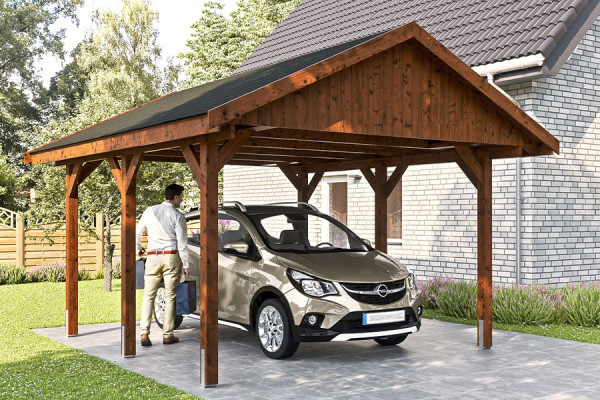 Photo no. 4 of the WALLGAU Freestanding Wood Carport