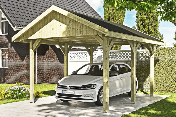 Photo #3 of the WALLGAU Freestanding Wooden Carport