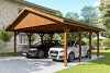 Photo n°1 du Carport Bois WALLGAU XL Autoporté