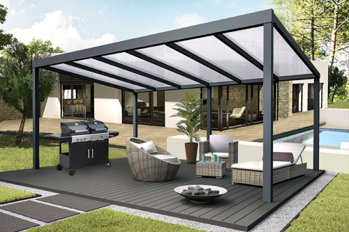Photo n°1 of the CLIMALUX Freestanding Aluminium Pergola