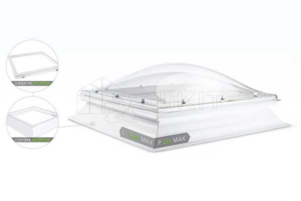 Diagram of the DOMELITE Roof Dome