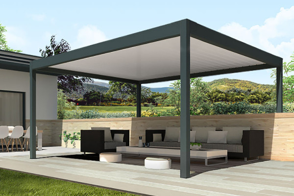 Photo #1 of the EOLUX LP Freestanding Bioclimatic Pergola