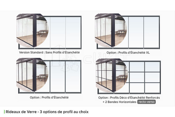 Sealing Profiles of the Glass Room Divider and Office Partition