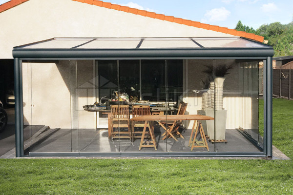 Photo no. 3 of the Sliding Glass Facade for Pergola