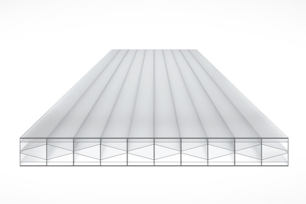 Diagram of the 16mm TOP-X6 Clear Polycarbonate Sheet
