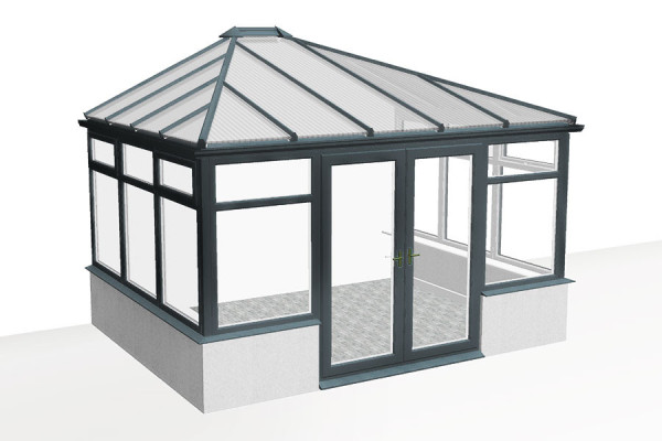 Photo n°1 of the NORWICH V1 Veranda On Low Wall
