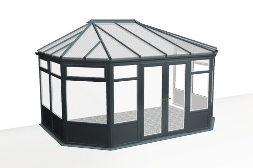 Photo n°1 de la Véranda GREENWICH V3 Soubassement plein